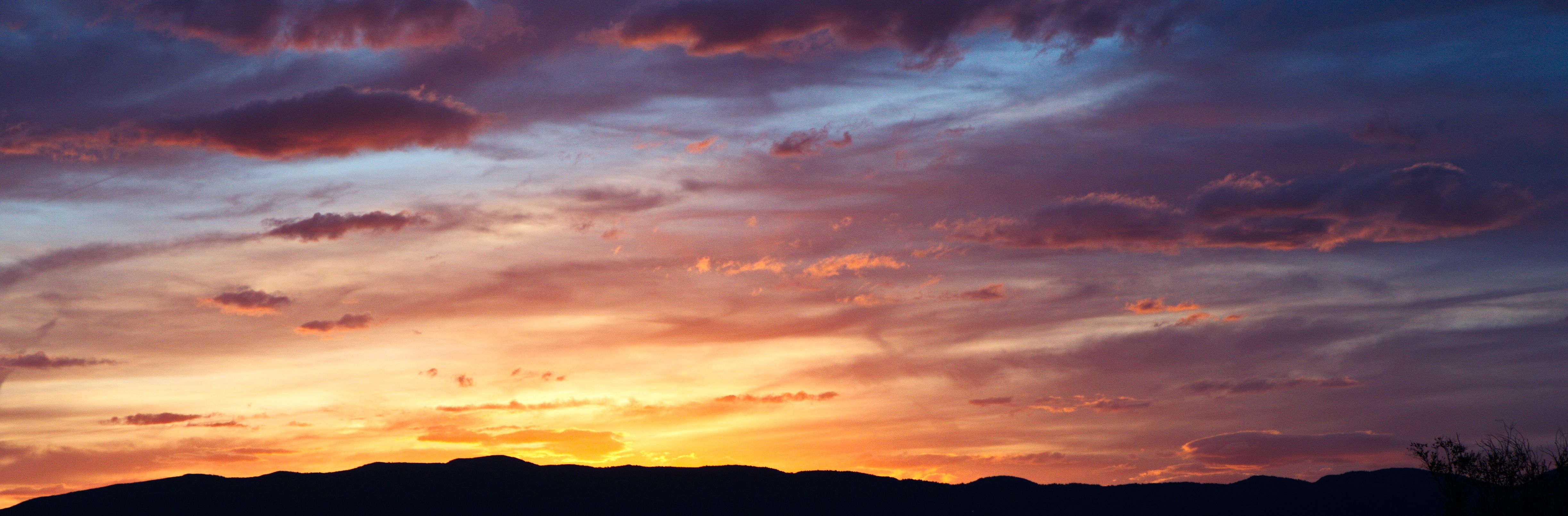 Desert sunset landscape